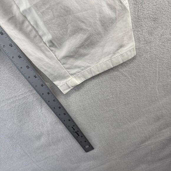 Madewell Pants Women's 4 White Seamed Utility Barrel Leg Cargo Slant Solid NEW - Picture 5 of 12